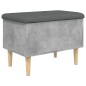 vidaXL Sitzbank mit Stauraum Betongrau 62x42x46 cm Holzwerkstoff vidaXL Sitzbank mit Stauraum Betongrau 62x42x46 cm Holzwerkstoff