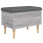 vidaXL Sitzbank mit Stauraum Grau Sonoma 62x42x46 cm Holzwerkstoff vidaXL Sitzbank mit Stauraum Grau Sonoma 62x42x46 cm Holzwerkstoff