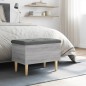 vidaXL Sitzbank mit Stauraum Grau Sonoma 62x42x46 cm Holzwerkstoff vidaXL Sitzbank mit Stauraum Grau Sonoma 62x42x46 cm Holzwerkstoff