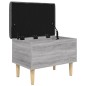 vidaXL Sitzbank mit Stauraum Grau Sonoma 62x42x46 cm Holzwerkstoff vidaXL Sitzbank mit Stauraum Grau Sonoma 62x42x46 cm Holzwerkstoff