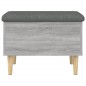 vidaXL Sitzbank mit Stauraum Grau Sonoma 62x42x46 cm Holzwerkstoff vidaXL Sitzbank mit Stauraum Grau Sonoma 62x42x46 cm Holzwerkstoff