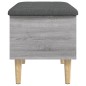 vidaXL Sitzbank mit Stauraum Grau Sonoma 62x42x46 cm Holzwerkstoff vidaXL Sitzbank mit Stauraum Grau Sonoma 62x42x46 cm Holzwerkstoff