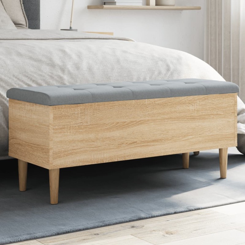 vidaXL Sitzbank mit Stauraum Sonoma-Eiche 102x42x46 cm Holzwerkstoff vidaXL Sitzbank mit Stauraum Sonoma-Eiche 102x42x46 cm Holzwerkstoff
