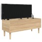 vidaXL Sitzbank mit Stauraum Sonoma-Eiche 102x42x46 cm Holzwerkstoff vidaXL Sitzbank mit Stauraum Sonoma-Eiche 102x42x46 cm Holzwerkstoff