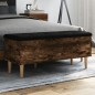 vidaXL Sitzbank mit Stauraum Räuchereiche 102x42x46 cm Holzwerkstoff vidaXL Sitzbank mit Stauraum Räuchereiche 102x42x46 cm Holzwerkstoff