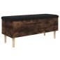 vidaXL Sitzbank mit Stauraum Räuchereiche 102x42x46 cm Holzwerkstoff vidaXL Sitzbank mit Stauraum Räuchereiche 102x42x46 cm Holzwerkstoff