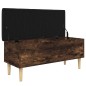 vidaXL Sitzbank mit Stauraum Räuchereiche 102x42x46 cm Holzwerkstoff vidaXL Sitzbank mit Stauraum Räuchereiche 102x42x46 cm Holzwerkstoff