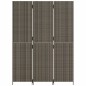 vidaXL Paravent 3-tlg. Grau Poly Rattan vidaXL Paravent 3-tlg. Grau Poly Rattan