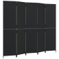 vidaXL Paravent 5-tlg. Schwarz Poly Rattan vidaXL Paravent 5-tlg. Schwarz Poly Rattan