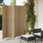vidaXL Paravent 4-tlg. Beige Poly Rattan vidaXL Paravent 4-tlg. Beige Poly Rattan