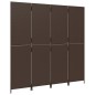 vidaXL Paravent 4-tlg. Braun Poly Rattan vidaXL Paravent 4-tlg. Braun Poly Rattan