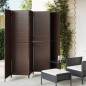 vidaXL Paravent 6-tlg. Braun Poly Rattan vidaXL Paravent 6-tlg. Braun Poly Rattan