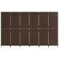 vidaXL Paravent 6-tlg. Braun Poly Rattan vidaXL Paravent 6-tlg. Braun Poly Rattan