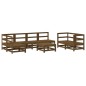 vidaXL 8-tlg. Garten-Lounge-Set Honigbraun Massivholz Kiefer vidaXL 8-tlg. Garten-Lounge-Set Honigbraun Massivholz Kiefer