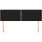 vidaXL Kopfteile 2 Stk. Schwarz 72x5x78/88 cm Stoff