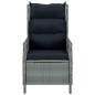 vidaXL 3-tlg. Garten-Lounge-Set mit Auflagen Poly Rattan Hellgrau vidaXL 3-tlg. Garten-Lounge-Set mit Auflagen Poly Rattan Hellgrau