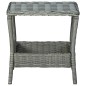 vidaXL 3-tlg. Garten-Lounge-Set mit Auflagen Poly Rattan Hellgrau vidaXL 3-tlg. Garten-Lounge-Set mit Auflagen Poly Rattan Hellgrau