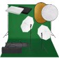 vidaXL Fotostudio-Set mit Beleuchtung, Hintergrund und Reflektor vidaXL Fotostudio-Set mit Beleuchtung, Hintergrund und Reflektor