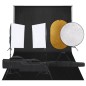 vidaXL Fotostudio-Set mit Beleuchtung, Hintergrund und Reflektor vidaXL Fotostudio-Set mit Beleuchtung, Hintergrund und Reflektor
