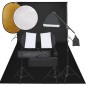 vidaXL Fotostudio-Set mit Beleuchtung, Hintergrund und Reflektor vidaXL Fotostudio-Set mit Beleuchtung, Hintergrund und Reflektor