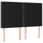 vidaXL Boxspringbett mit Matratze Schwarz 140x190 cm Stoff vidaXL Boxspringbett mit Matratze Schwarz 140x190 cm Stoff