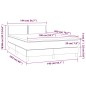 vidaXL Boxspringbett mit Matratze Grau 140x200 cm Kunstleder vidaXL Boxspringbett mit Matratze Grau 140x200 cm Kunstleder
