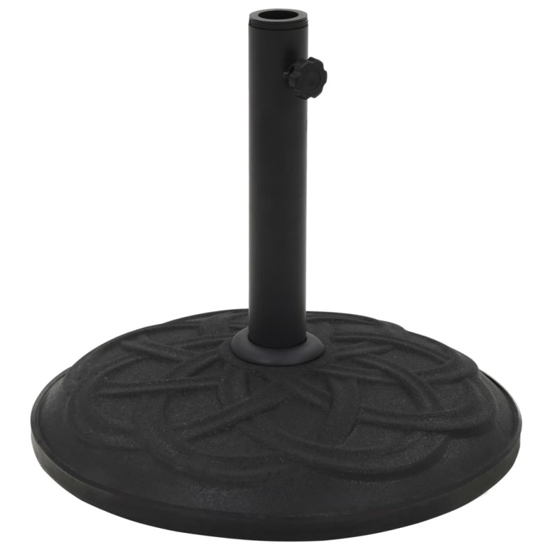 vidaXL Sonnenschirmständer Schwarz Beton Rund 15 kg vidaXL Sonnenschirmständer Schwarz Beton Rund 15 kg