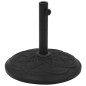 vidaXL Sonnenschirmständer Schwarz Beton Rund 15 kg vidaXL Sonnenschirmständer Schwarz Beton Rund 15 kg