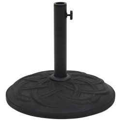 vidaXL Sonnenschirmständer Schwarz Beton Rund 15 kg