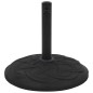 vidaXL Sonnenschirmständer Schwarz Beton Rund 15 kg vidaXL Sonnenschirmständer Schwarz Beton Rund 15 kg