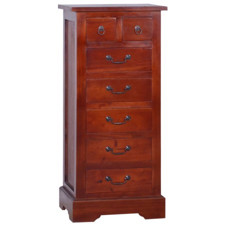 vidaXL Kommode Klassisch Braun 45x35x100 cm Massivholz Mahagoni  