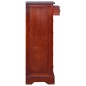 vidaXL Kommode Klassisch Braun 45x35x100 cm Massivholz Mahagoni vidaXL Kommode Klassisch Braun 45x35x100 cm Massivholz Mahagoni