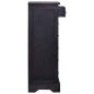 vidaXL Kommode Hellschwarz 45x35x100 cm Massivholz Mahagoni vidaXL Kommode Hellschwarz 45x35x100 cm Massivholz Mahagoni