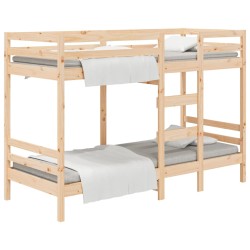 vidaXL Etagenbett 75x190 cm Massivholz Kiefer