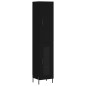 Highboard Schwarz 34,5x34x180 cm Holzwerkstoff Highboard Schwarz 34,5x34x180 cm Holzwerkstoff