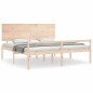 vidaXL Seniorenbett mit Kopfteil Super Kingsize Massivholz vidaXL Seniorenbett mit Kopfteil Super Kingsize Massivholz