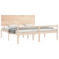 vidaXL Seniorenbett mit Kopfteil Super Kingsize Massivholz vidaXL Seniorenbett mit Kopfteil Super Kingsize Massivholz