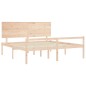 vidaXL Seniorenbett mit Kopfteil Super Kingsize Massivholz vidaXL Seniorenbett mit Kopfteil Super Kingsize Massivholz
