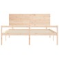 vidaXL Seniorenbett mit Kopfteil Super Kingsize Massivholz vidaXL Seniorenbett mit Kopfteil Super Kingsize Massivholz