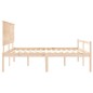 vidaXL Seniorenbett mit Kopfteil Super Kingsize Massivholz vidaXL Seniorenbett mit Kopfteil Super Kingsize Massivholz