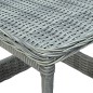 3-tlg. Garten-Lounge-Set mit Auflagen Poly Rattan Hellgrau 3-tlg. Garten-Lounge-Set mit Auflagen Poly Rattan Hellgrau