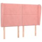 vidaXL Kopfteil mit Ohren Rosa 147x23x118/128 cm Samt vidaXL Kopfteil mit Ohren Rosa 147x23x118/128 cm Samt