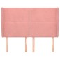 vidaXL Kopfteil mit Ohren Rosa 147x23x118/128 cm Samt vidaXL Kopfteil mit Ohren Rosa 147x23x118/128 cm Samt