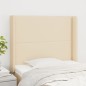 vidaXL Kopfteil mit Ohren Creme 83x16x118/128 cm Stoff vidaXL Kopfteil mit Ohren Creme 83x16x118/128 cm Stoff