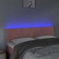 vidaXL LED Kopfteil Rosa 144x5x78/88 cm Samt vidaXL LED Kopfteil Rosa 144x5x78/88 cm Samt