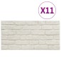 vidaXL 3D-Wandverkleidungen 11 Stk. Weiß Steinoptik EPS vidaXL 3D-Wandverkleidungen 11 Stk. Weiß Steinoptik EPS