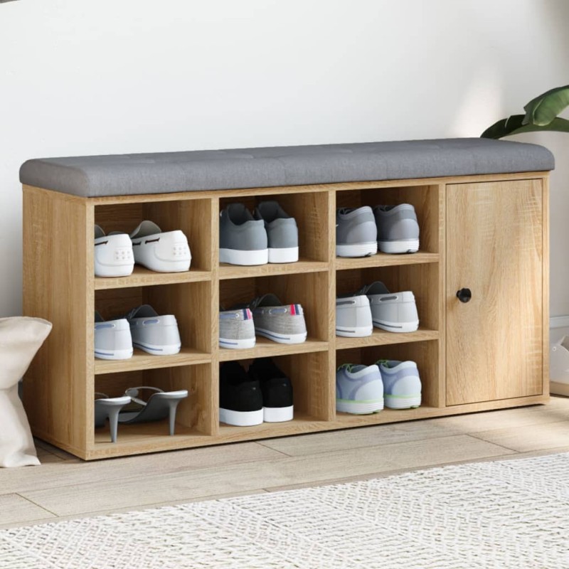 vidaXL Schuhbank Sonoma-Eiche 102x32x50 cm Holzwerkstoff vidaXL Schuhbank Sonoma-Eiche 102x32x50 cm Holzwerkstoff