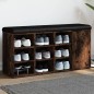 vidaXL Schuhbank Räuchereiche 102x32x50 cm Holzwerkstoff vidaXL Schuhbank Räuchereiche 102x32x50 cm Holzwerkstoff