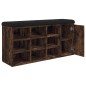 vidaXL Schuhbank Räuchereiche 102x32x50 cm Holzwerkstoff vidaXL Schuhbank Räuchereiche 102x32x50 cm Holzwerkstoff