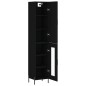 Highboard Schwarz 34,5x34x180 cm Holzwerkstoff Highboard Schwarz 34,5x34x180 cm Holzwerkstoff